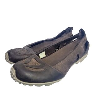 Merrell Women's Oceania Brown Leather Ballet Flats Size 10